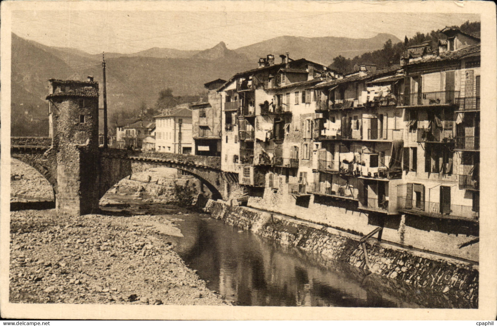 Sospel - Vieilles Maisons sur la Bevera - CPA