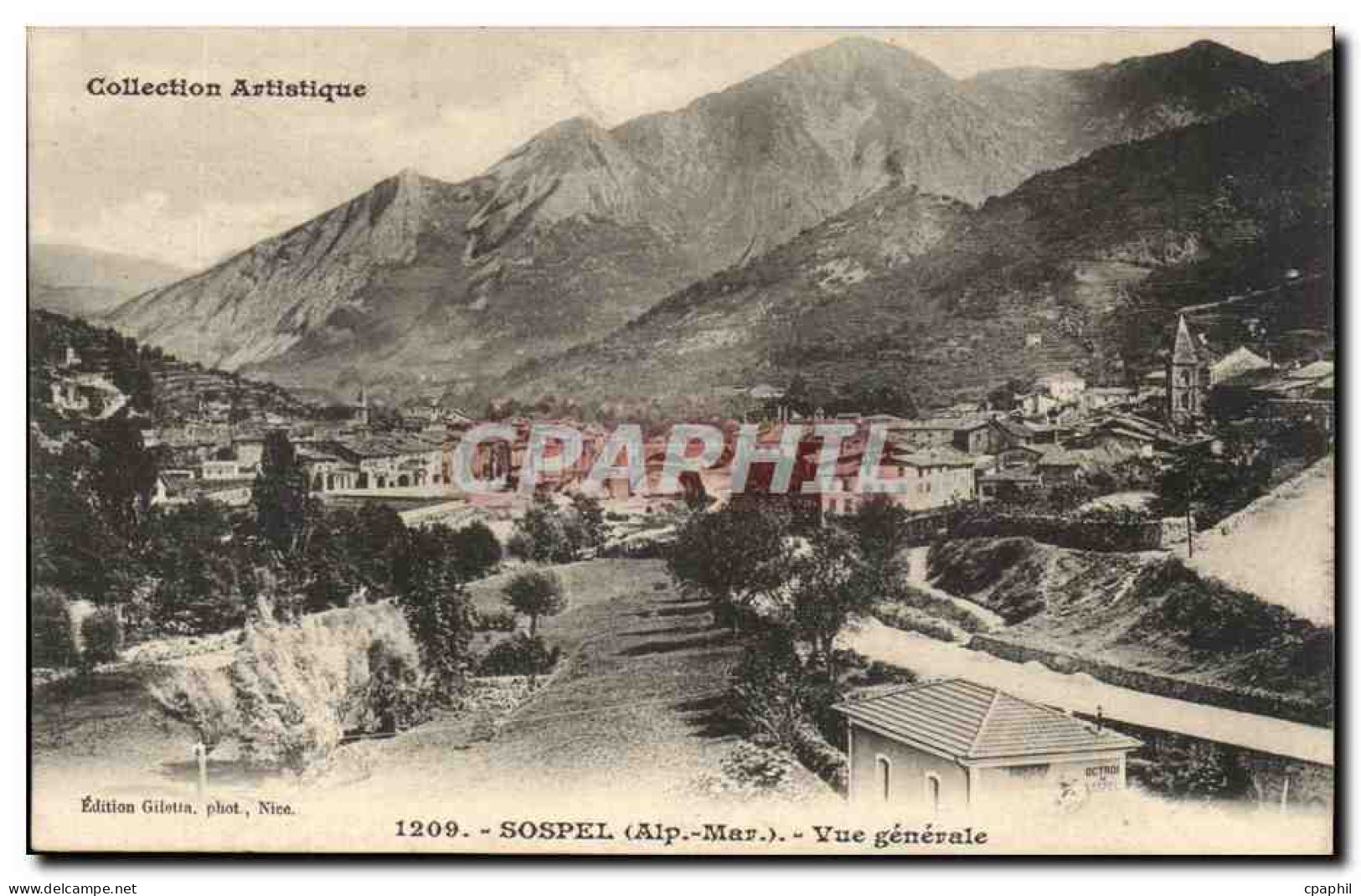Sospel - Vue Generale - CPA