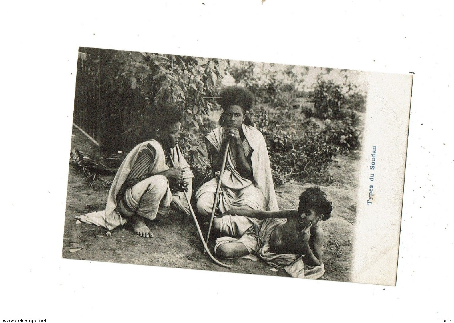 SOUDAN " TYPES DU SOUDAN " ( CARTE PRECURSEUR )