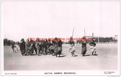 Native women mourning