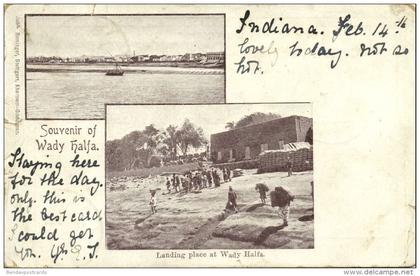 sudan, WADY HALFA, Multiview, Landing Place (1904)