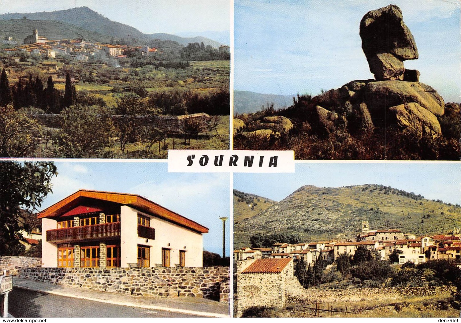 SOURNIA - Vues générales - Le Rocher Cornu - Le Foyer rural