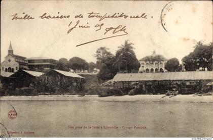 CPA Libreville Gabun, Pier, Strand