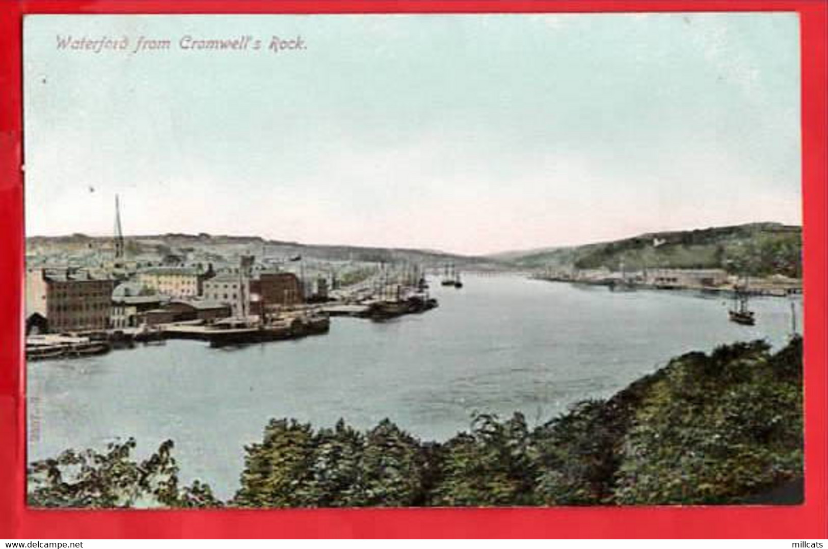 SOUTHERN IRELAND CO WATERFORD    WATERFORD   FROM CROMWELL'S ROCK  + PADDLE STEAMER