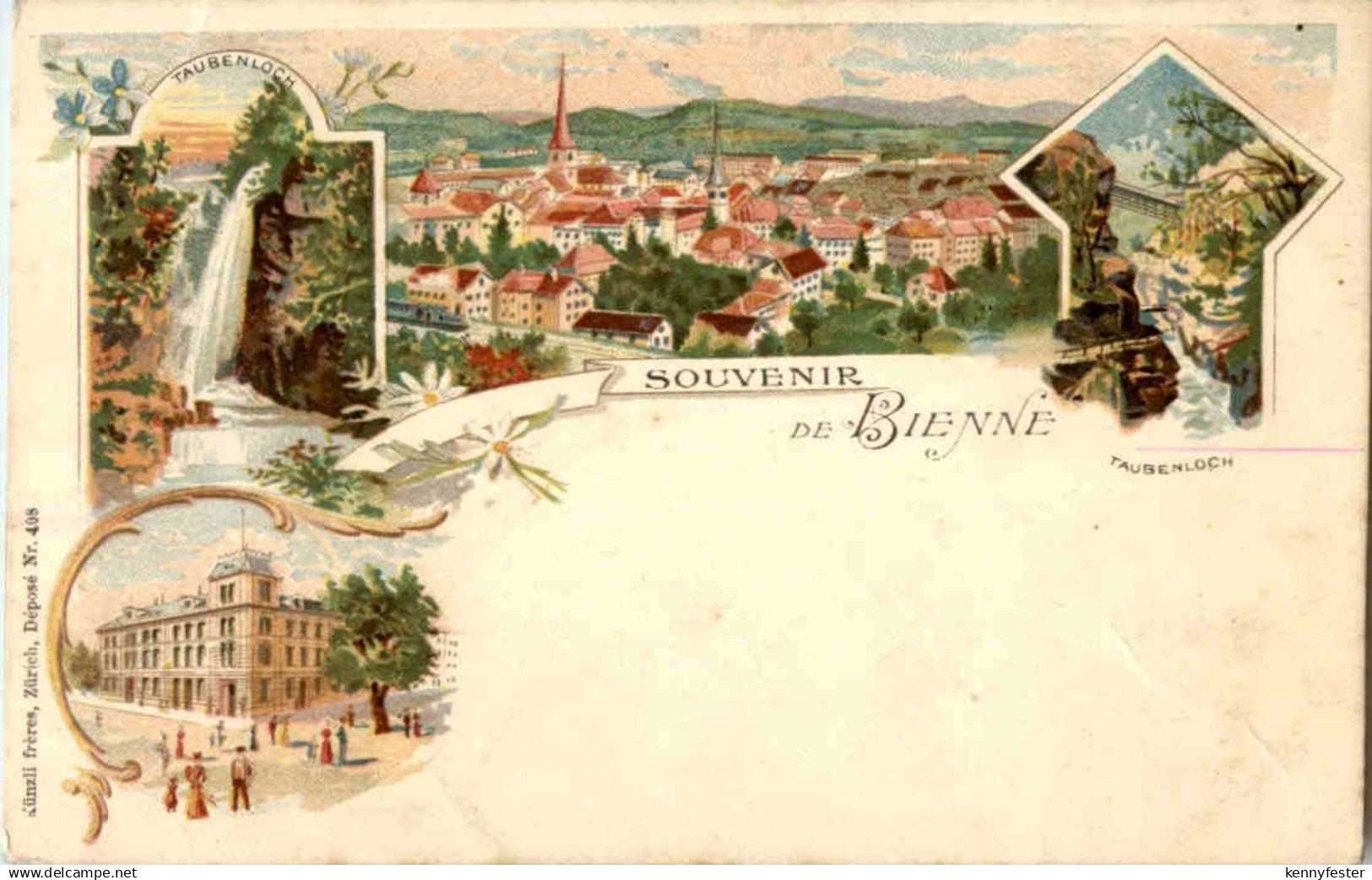 Souvenir de Bienne - Litho
