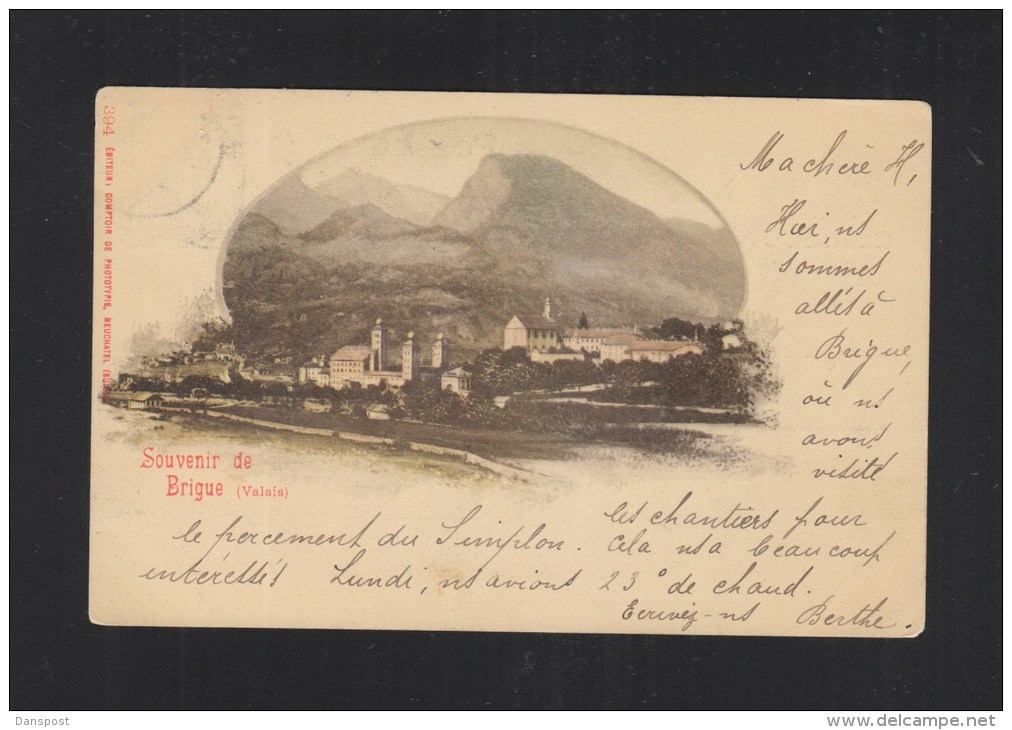 Souvenir de Brigue Valais 1899