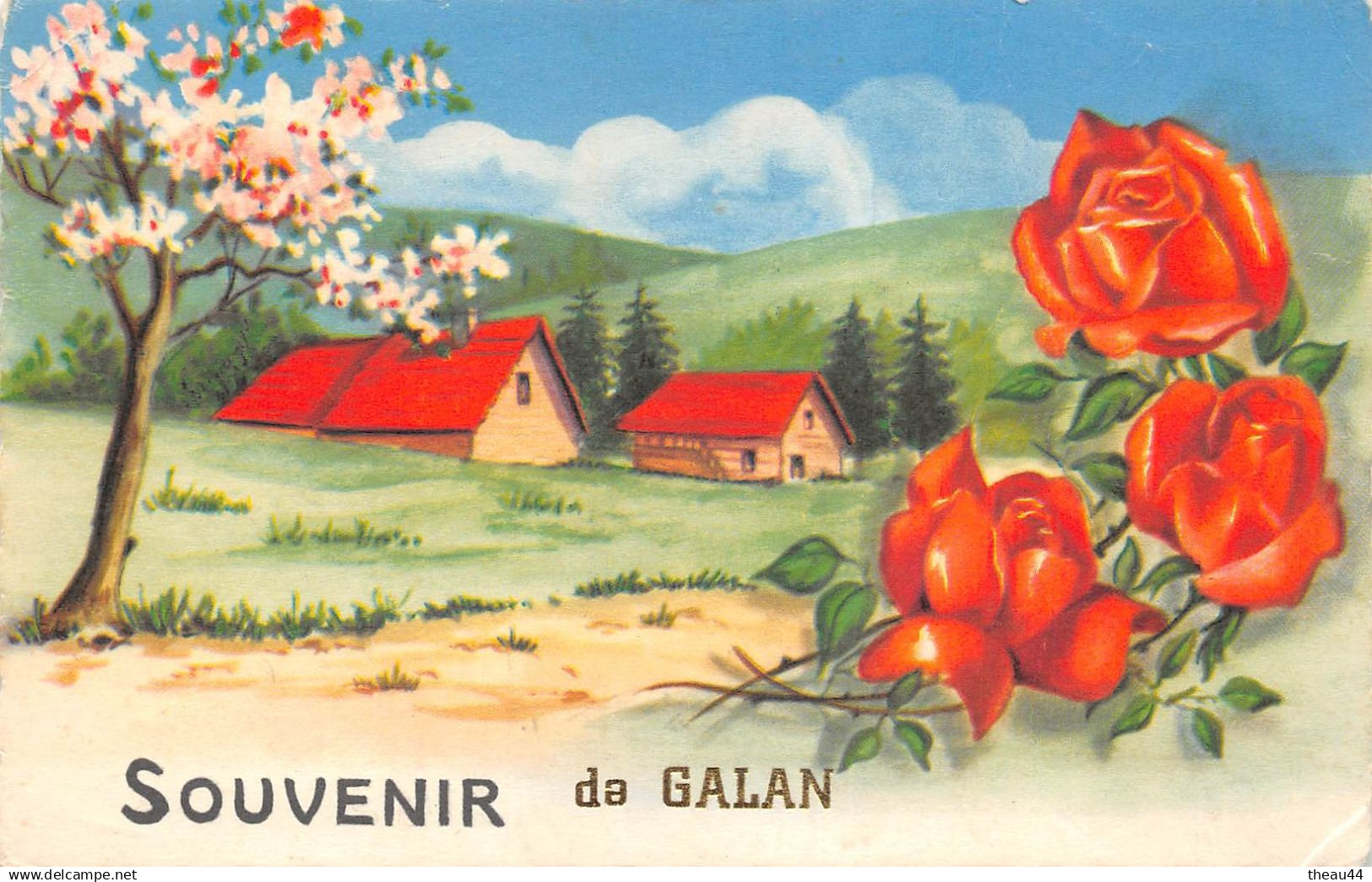 ¤¤  -   Souvenir de GALAN   -  Carte Fantaisie      -    ¤¤