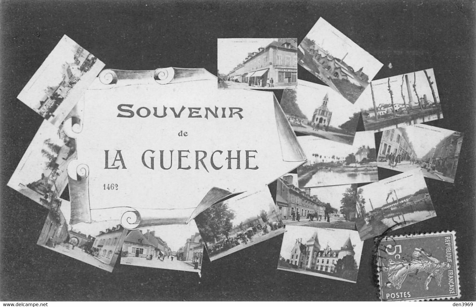 Souvenir de La GUERCHE-sur-l'AUBOIS - Vues multiples