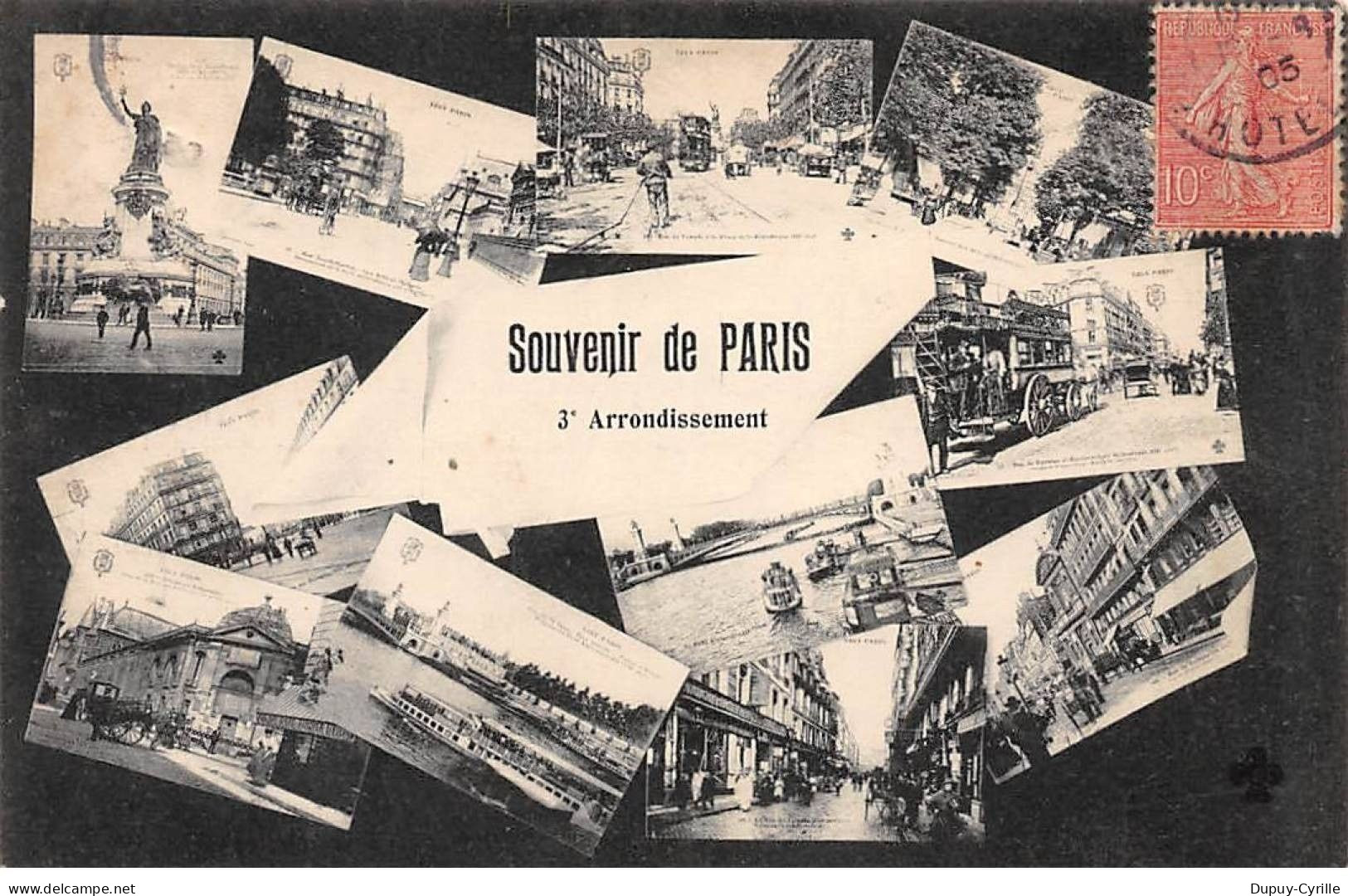 Souvenir de PARIS - 3me Arrondissement - très bon état