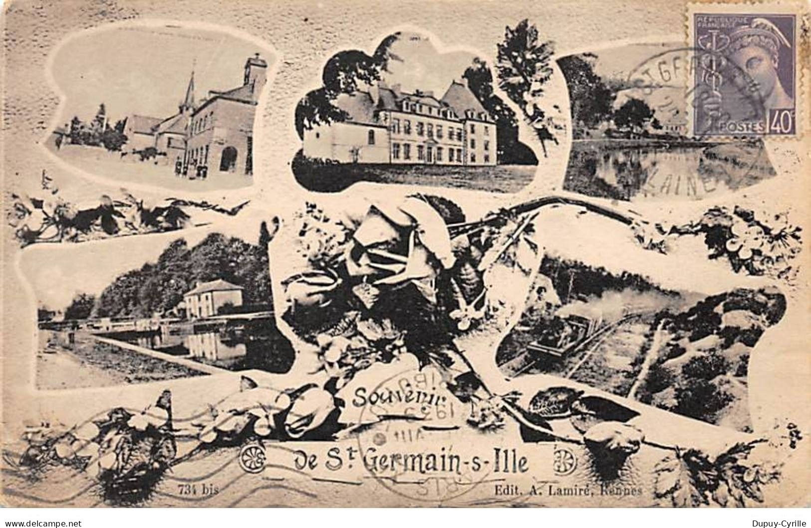 Souvenir de SAINT GERMAIN SUR ILLE - état