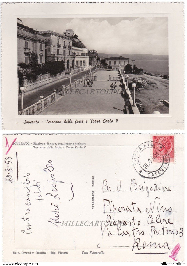 SOVERATO: Terrazze delle Feste e Torre Carlo V   1953