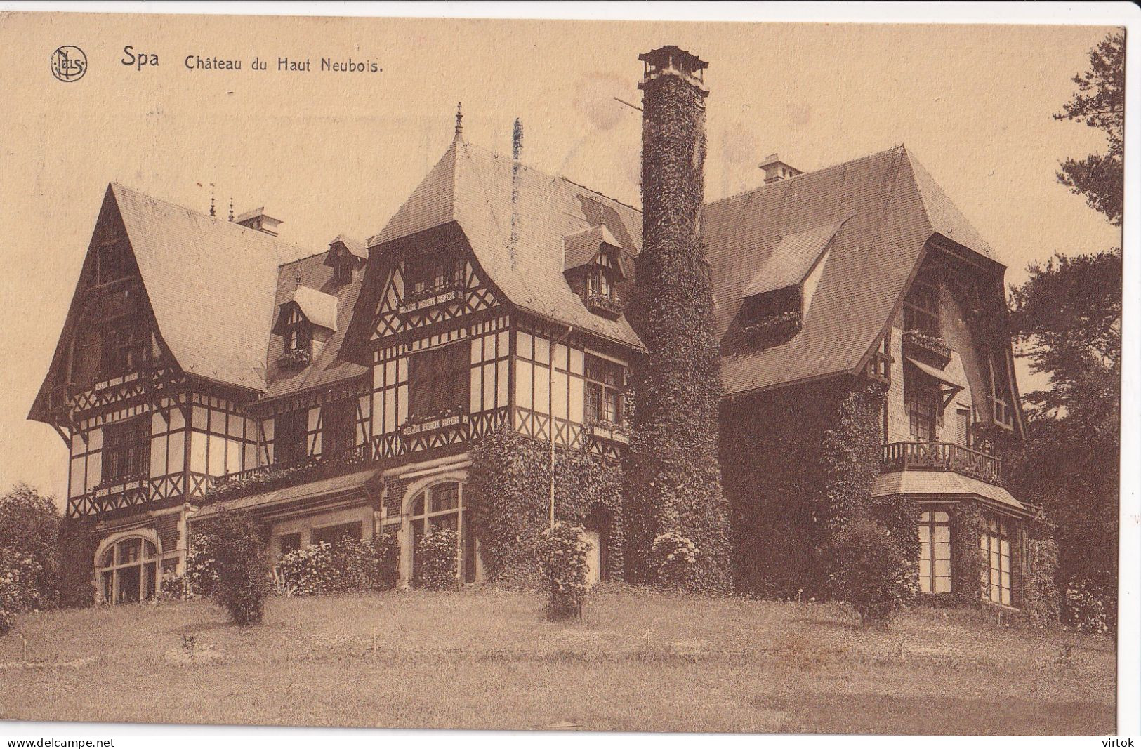 SPA  (  carte ecrit avec timbre )