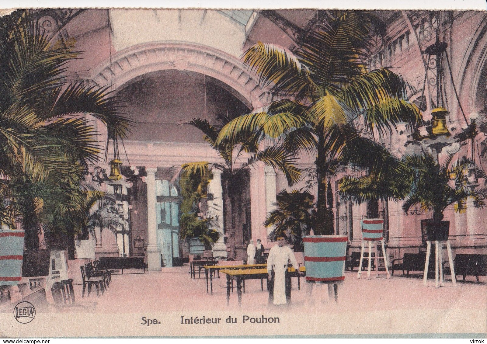 SPA  (  carte ecrit avec timbre )