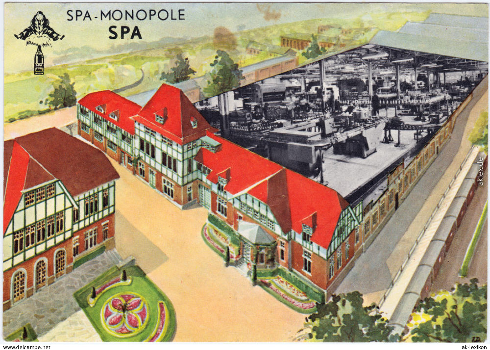 Spa kêr) (Spå  Spâ) Spa Monopole  Reine reinigt de nierenlave les reins 1968