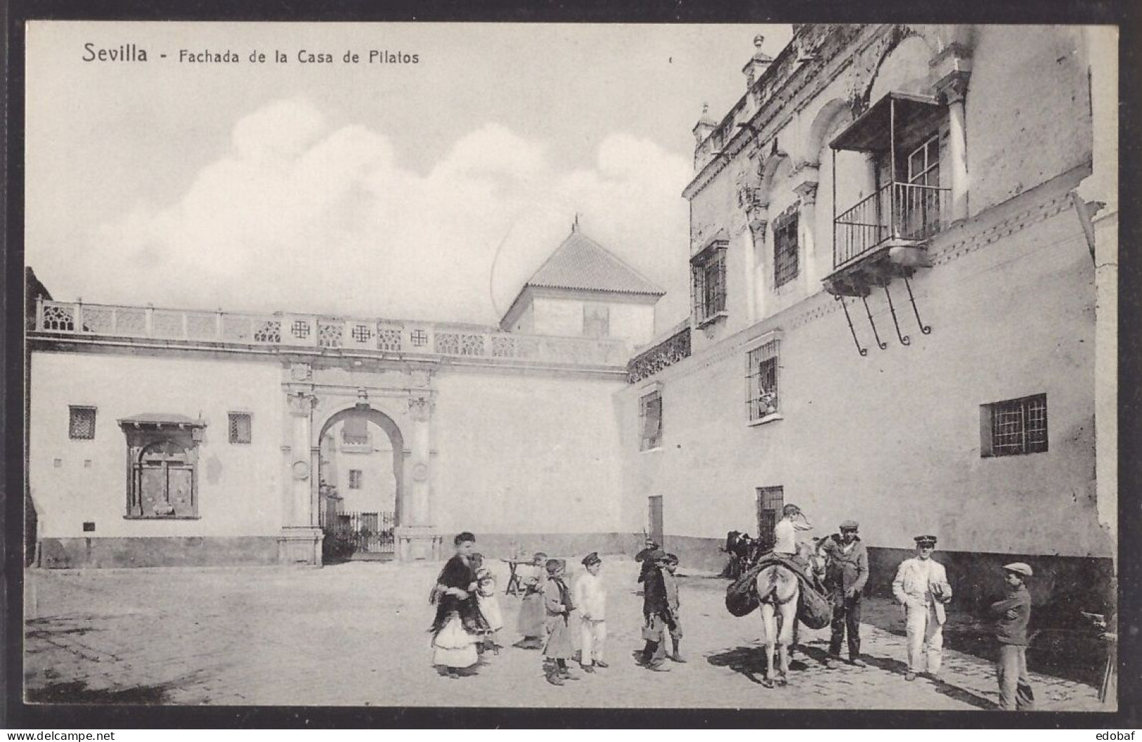 Spagna, cartolina nuova d'epoca della Casa de Pilatos a Siviglia Sevilla  -FT42