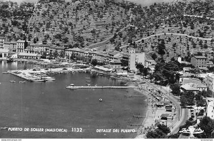 A712 Spain Puerto de Soller Mallorca Detalle de Puerto vintage postcard