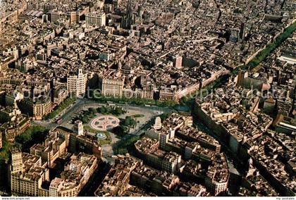 Barcelona Cataluna Plaza Cataluna y Ramblas vista aerea