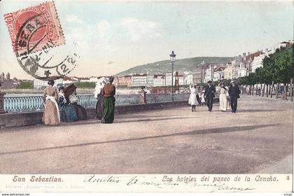 CPA San Sebastian Los Hoteles del paseo de la Concha