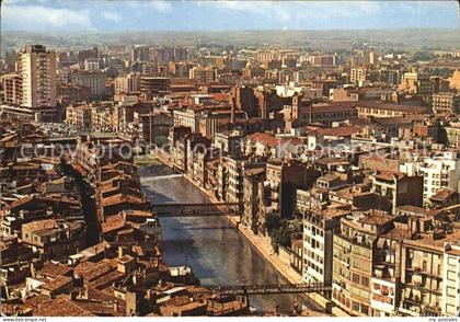 Gerona Stadtzentrum Fliegeraufnahme