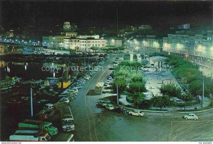 LA CORUNA A Coruna ES Avenida de la Marina Vista nocturna