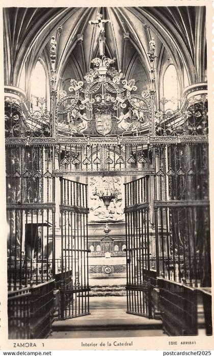 Lot157 zamora interior de la cathedral spain real photo