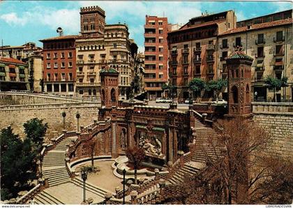 Postal Teruel. Escalinata. Relieve de los Amantes No. 28