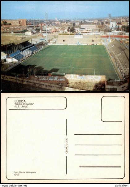 Postales Lleida Lérida (Catalunya) "Camp d'Esports" - Stadion 1982/1992