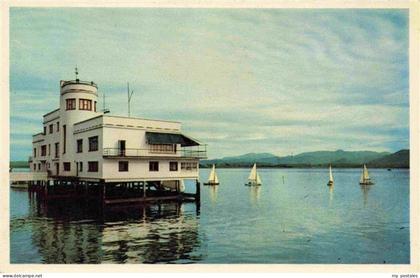 SANTANDER Cantabria ES Club-Marítimo Seeclub Segelboote See Berge Pfahlbau Boots