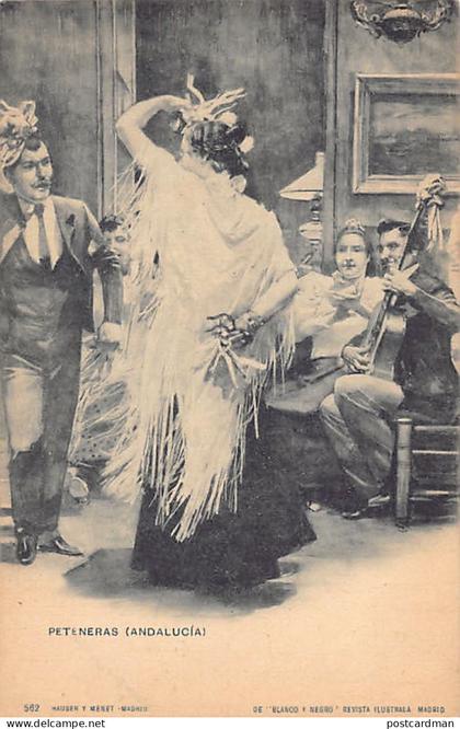España - Andalucia - Peteneras - Flamenco - Ed. Blanco y Negro - Hauser y Menet 562