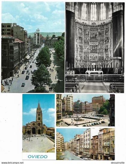 ASTURIAS OVIEDO - 5 Postales