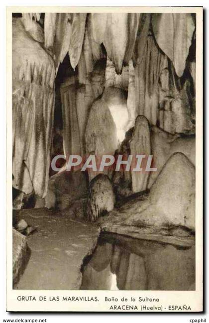 CPA Huelva Aracena Espana Gruta de las Maravillas Bano de la Sultana