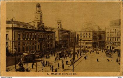 CPA Espagne Madrid - Puerta del Sol (282373)