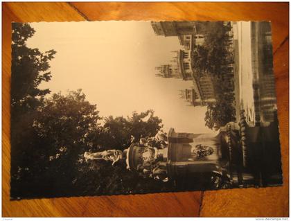 MADRID Fuente de las Cuatro Estaciones Palacio de Comunicacion fuente fountain 1951 to Stockholm Sweden post card SPAIN
