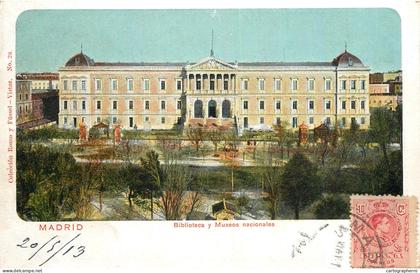 Spain Madrid biblioteca y museos nacionales