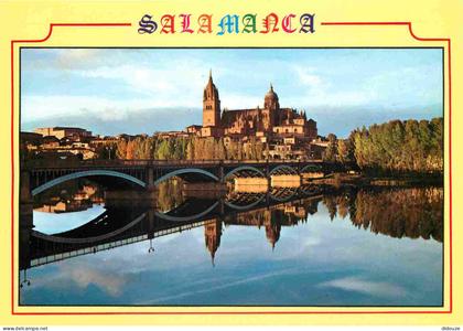 Carte Postale - Espagne - Espana - Castilla y Leon - Salamanca - Rio Tormes y Catedral - Reflejo al Atardecer - Cathédra