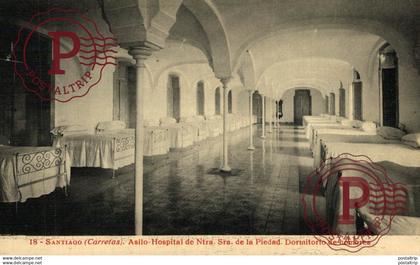 GALICIA. SANTIAGO DE COMPOSTELA. ASILO HOSPITAL DE NTRA. SRA. DE LA PIEDAD. DORMITORIO DE HOMBRES.