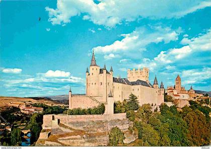 Carte Postale - Espagne - Espana - Castilla y Leon - Segovia - El Alcazar y la Catedral - CPM - Voir Scans Recto-Verso -