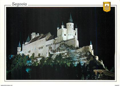 CPM Segovia Alcazar Vue nocturne