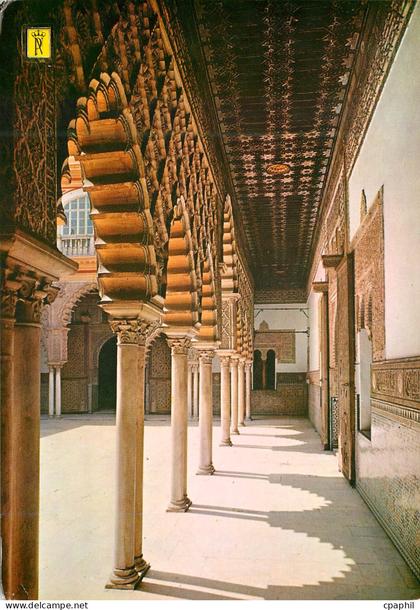 CPM Sevilla reales alcazares de Sevilla galerie du cour des pucelles