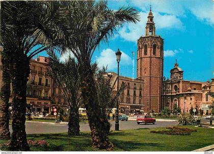 Carte Postale - Espagne - Espana - Comunidad Valenciana - Valencia - Plaza de Zaragoza - Miguelete - Place - Automobiles