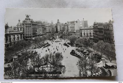Cpm, Valencia, plaza del Caudillo, Espagne