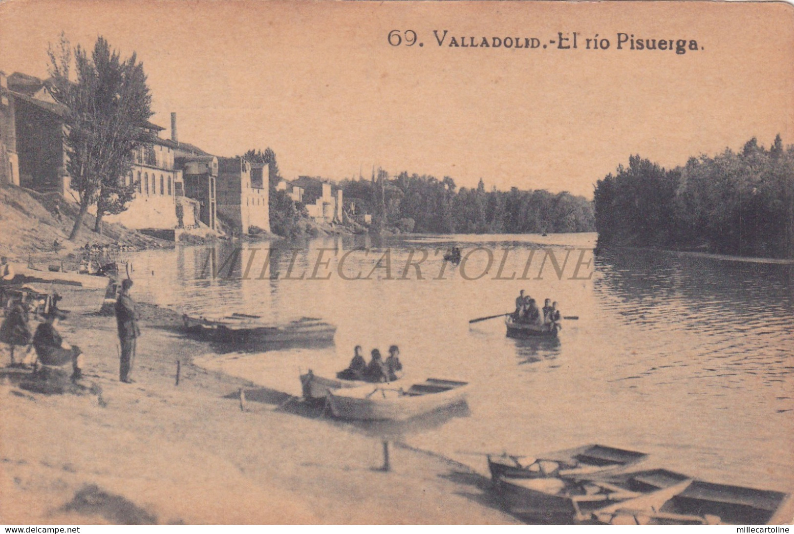 SPAIN - Valladolid, El rio Pisuerga, Postcard