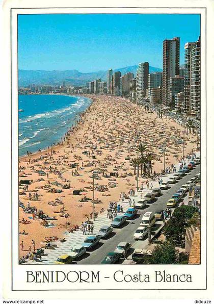 Carte Postale - Espagne - Espana - Comunidad Valenciana - Benidorm - Playa de Levante - immeubles - architecture - Plage