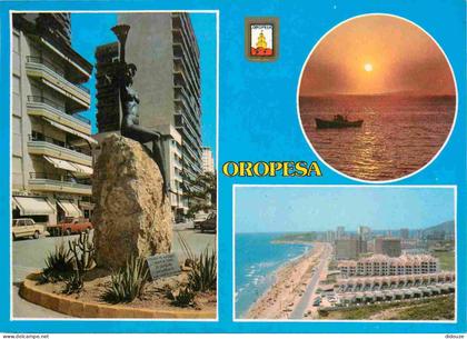 Carte Postale - Espagne - Espana - Comunidad Valenciana - Oropesa - Multivues - Automobiles - CPM - Voir Scans Recto-Ver
