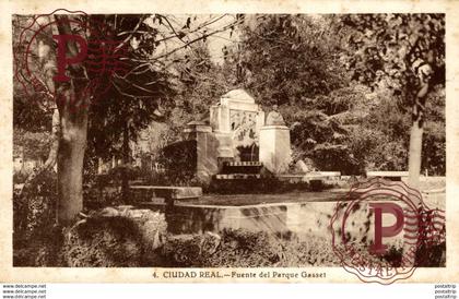 CIUDAD REAL. FUENTE DEL PARQUE DE GASSET.