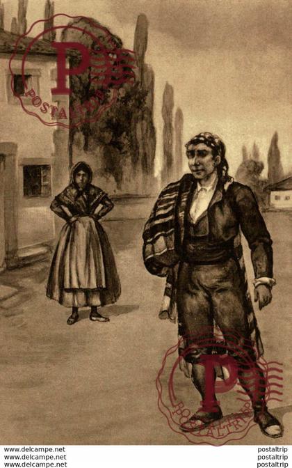 CIUDAD REAL. TIPOS DE ARRIERO Y CAMPESINA