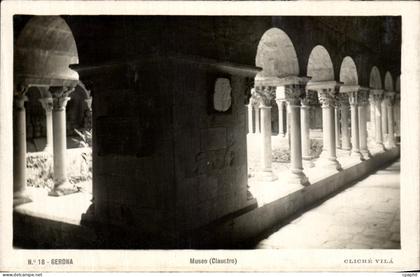 CPA Gerona Museo Claustro