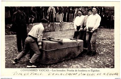 - B23621CPA - ELGOIBAR - ESPANA - Los Forzudos - Prueba de Hombres - Parfait état - EUROPE