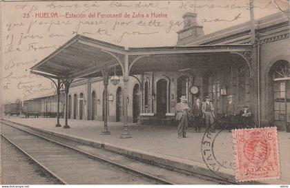 **ESPANA *** PANDALUCIA HUELVA ****  HUELVA  estacion de ferrocarril de Zafra à Huelva --  TTB
