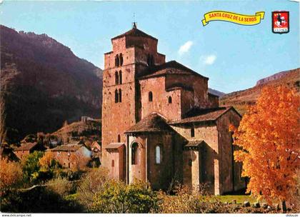 Espagne - Espana - Aragon - Huesca - Alto Aragon - Santa Cruz de la Seros - Iglesia romanica siglo XI - Eglise - CPM - V
